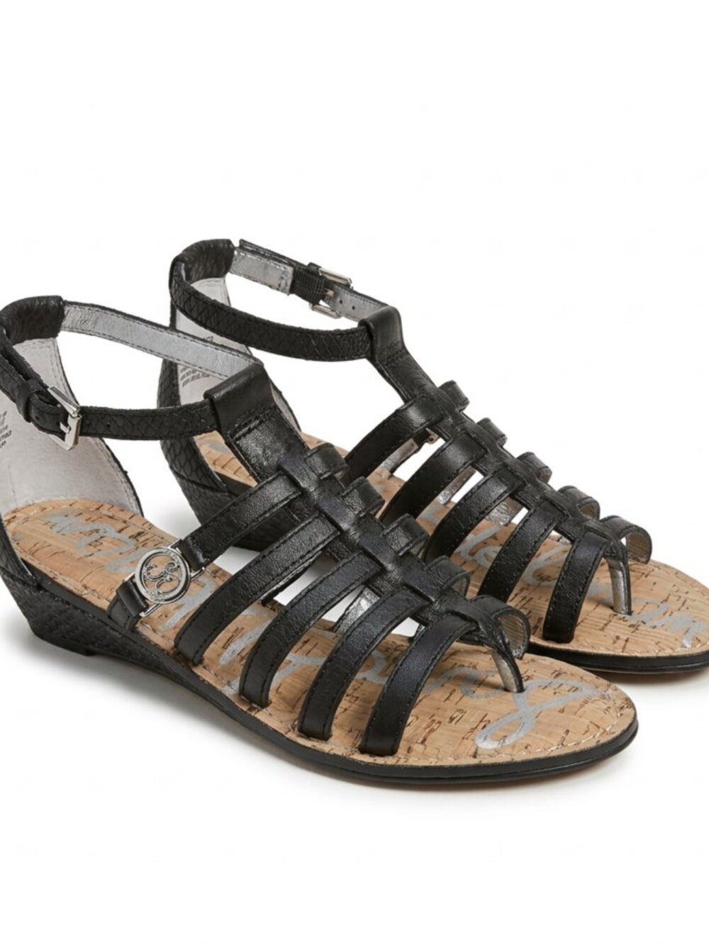 Sam Edelman Dakota Black Gladiator Sandals Women’s Size 4
